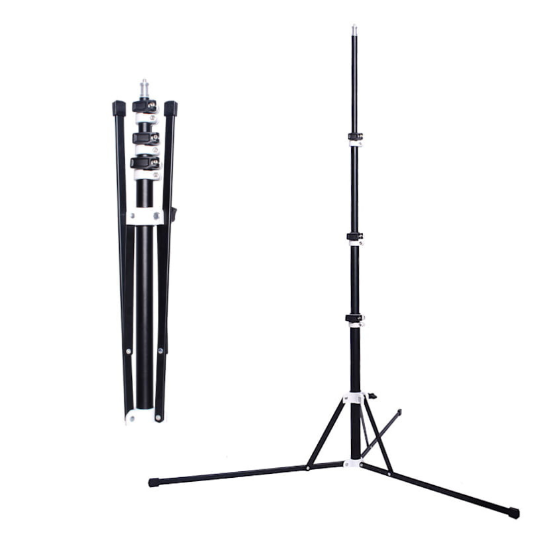 LED gredzena lampa MITOYA, komplekts, MTY18C BALTA 45cm + JOGAS statīvs