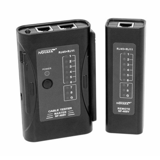 Tīkla RJ-45 un telefona RJ-11 kabeļu testeris, NF-468V, NOYAFA