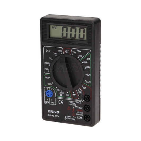 Multimetrs, DC1000V/10A, AC750V/10A, OR-AE-1334, ORNO