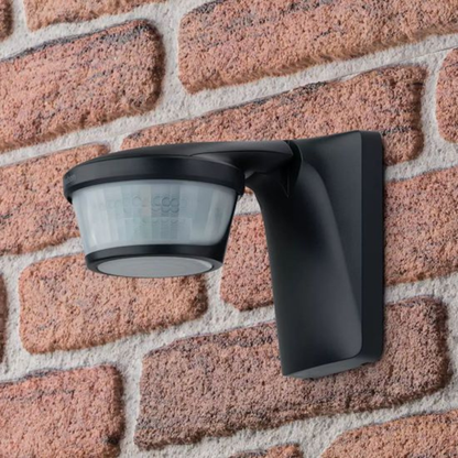 Infrasarkanais kustības sensors, darbības diapazons 220grādi - līdz 16m, IP55, LED 600W, cita slodze 2300W, melns, theLuxa P220 BK, THEBEN