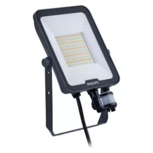 LED Prožektors ar kustības sensoru BVP167, melns, 50W, 5500-6000lm, 3000K/4000K/6500K, Symmetrical Ledinaire, PHILIPS