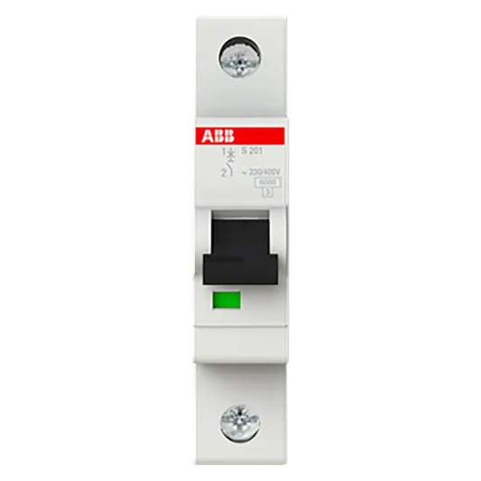Automātslēdzis 6kA C 63A 1P S201