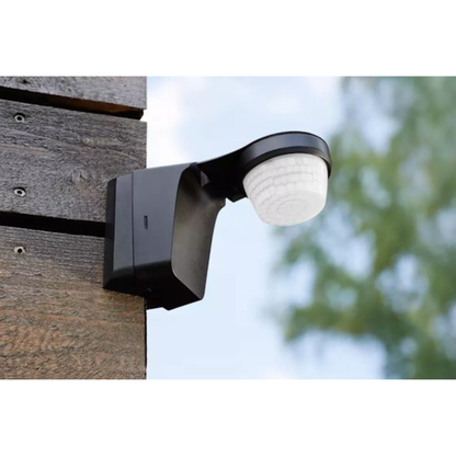 Infrasarkanais kustības sensors, darbības diapazons 360grādi - līdz 32m, IP66, LED 500W, cita slodze 2300W, melns, theLuxa S360 BK, THEBEN