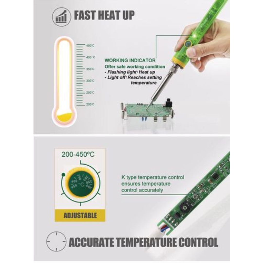 Lodāmurs 80W ar temperatūras kontroli, ProsKit