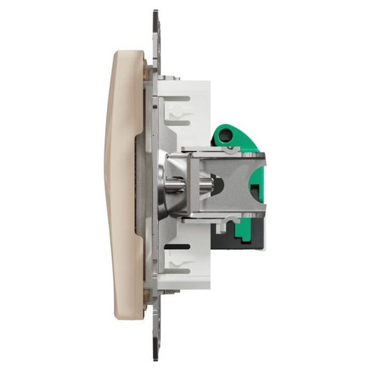 1xRJ45 datu kontaktligzda CAT5E UTP, bēšs, Sedna Design