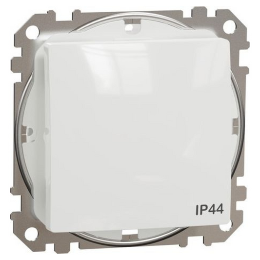 Pārslēdzis IP44 10AX, balts, Sedna Design