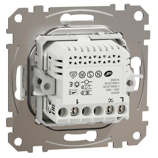 Universāls LED dimmeris RC/RL 5-200W, antracīts, Sedna Design