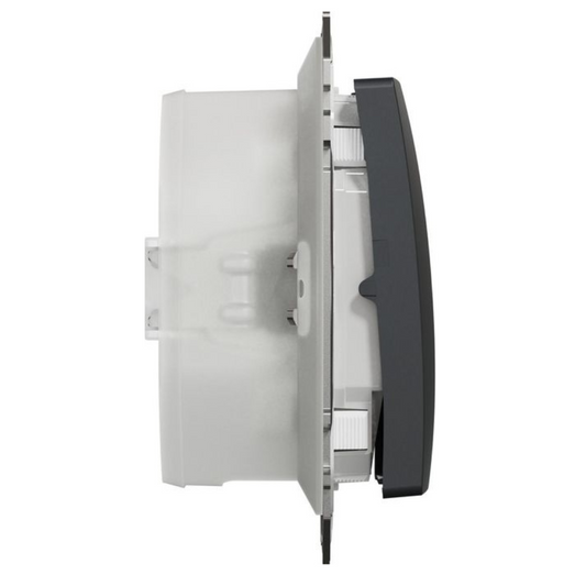 Slēdzis 1+1 IP44 10AX, antracīts, Sedna Design