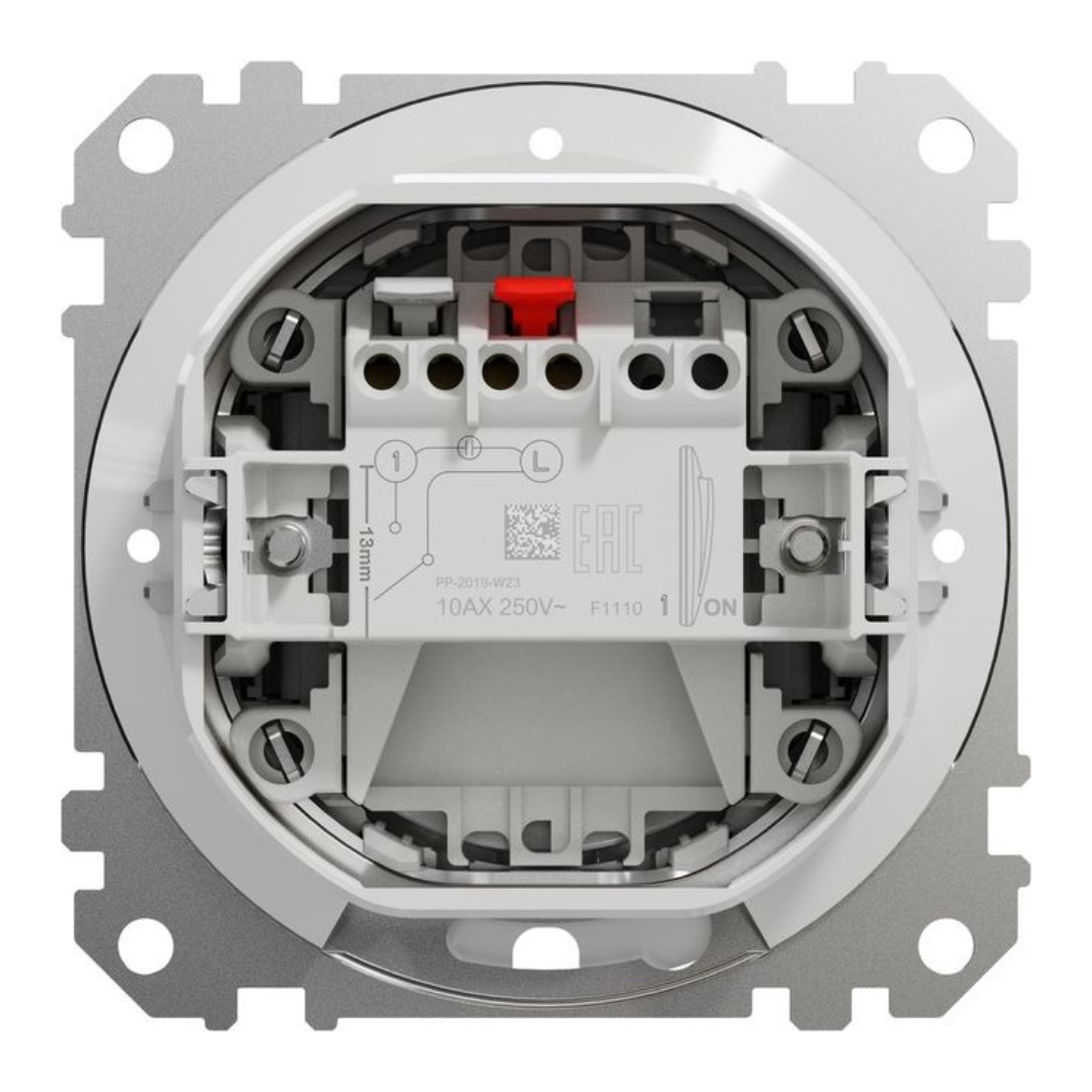 Slēdzis IP44 10AX, antracīts, Sedna Design