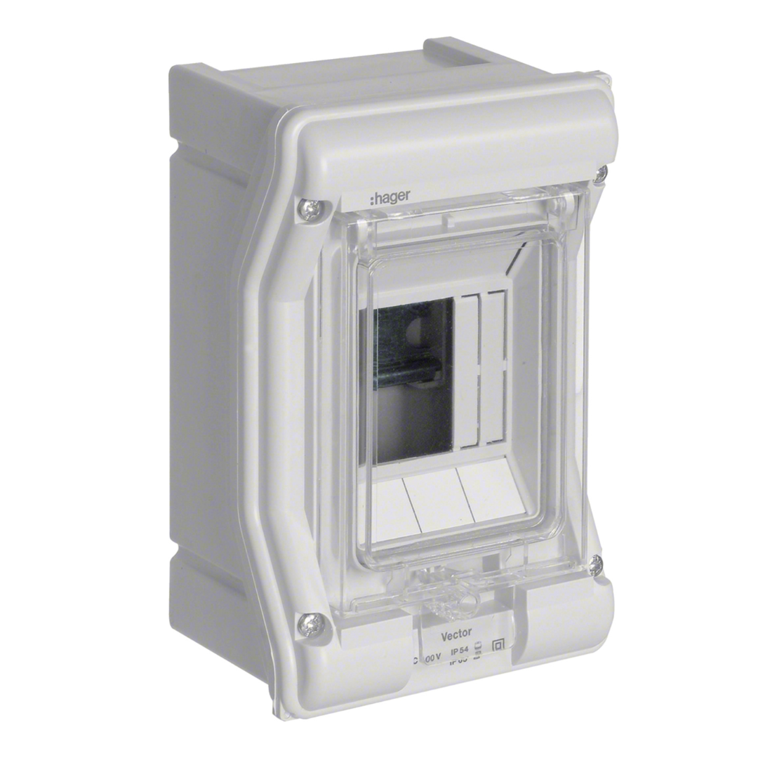 VECTOR virsapmetuma sadalne, IP65, 3 mod., 175x111x93mm, HAGER