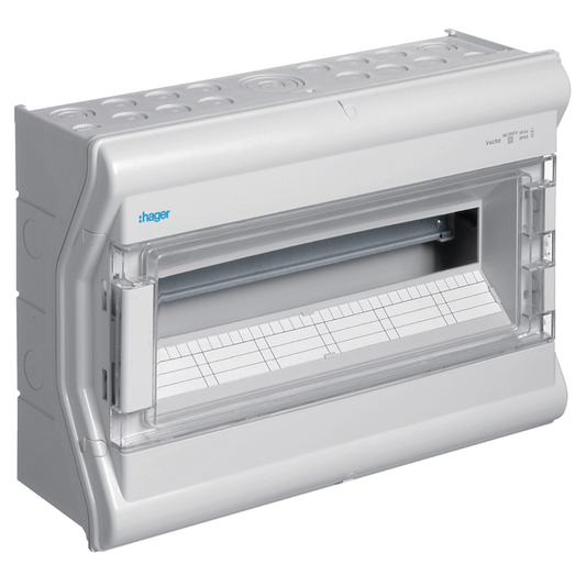 VECTOR virsapmetuma sadalne, IP65, 18 mod., 302x418x151mm, HAGER