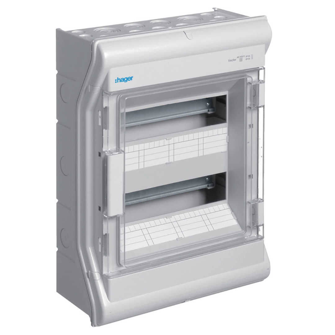 VECTOR virsapmetuma sadalne, IP65, 24 mod., 427x310x151mm, HAGER