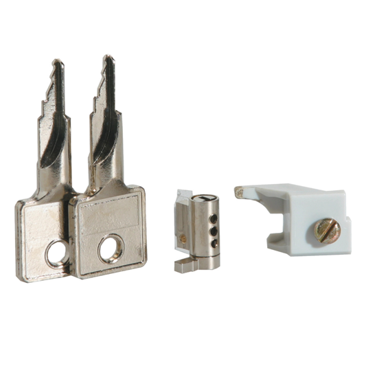 Slēdzene sadalnei VECTOR ar 2 atslēgām, HAGER