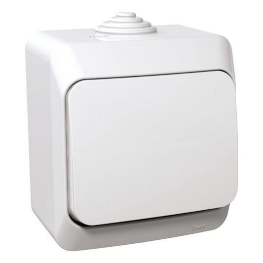 Zvana poga IP44, balta, virsapmetuma, Cedar Plus, Schneider Electric