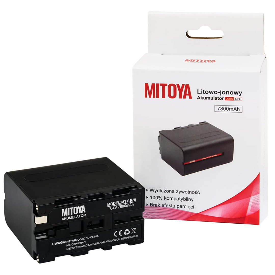 Akumulators LONG LIFE NPF, NP-F970, NPF970, 7800mAh, MITOYA