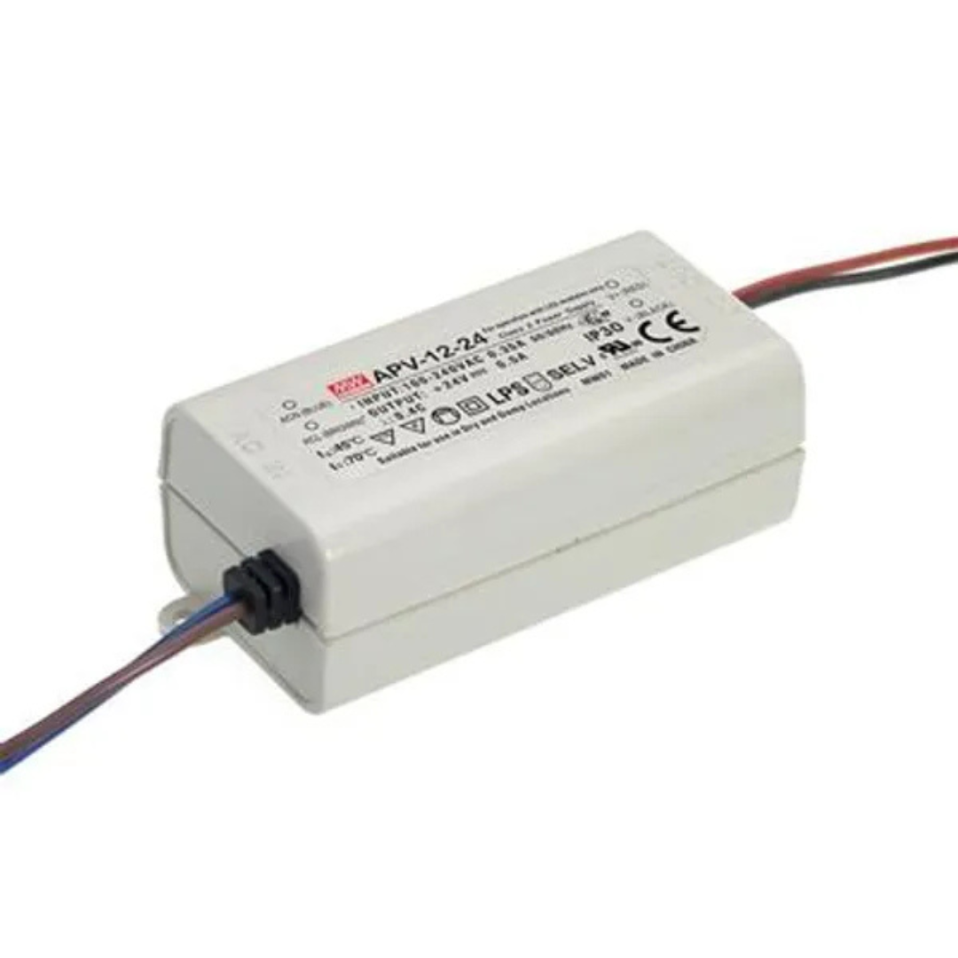 LED barošanas bloks, 24V DC, 0.5A, 12W, IP30, MEAN WELL