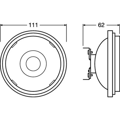 LED spuldze 11.7W, G53, 12V, AR111, 2700K / 930, DIM, LEDVANCE