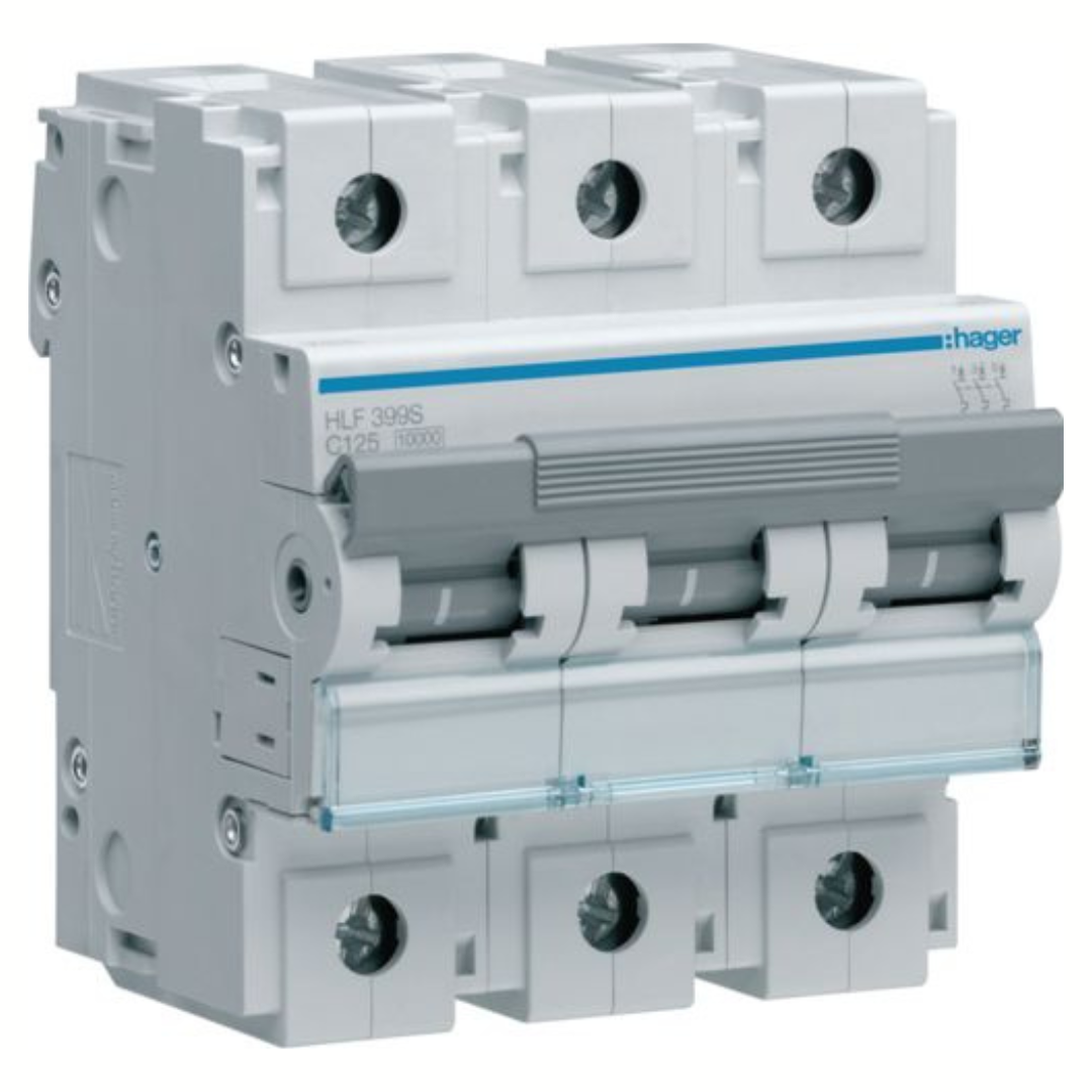 Automātslēdzis HLF 3P 125A C, 10kA, HAGER