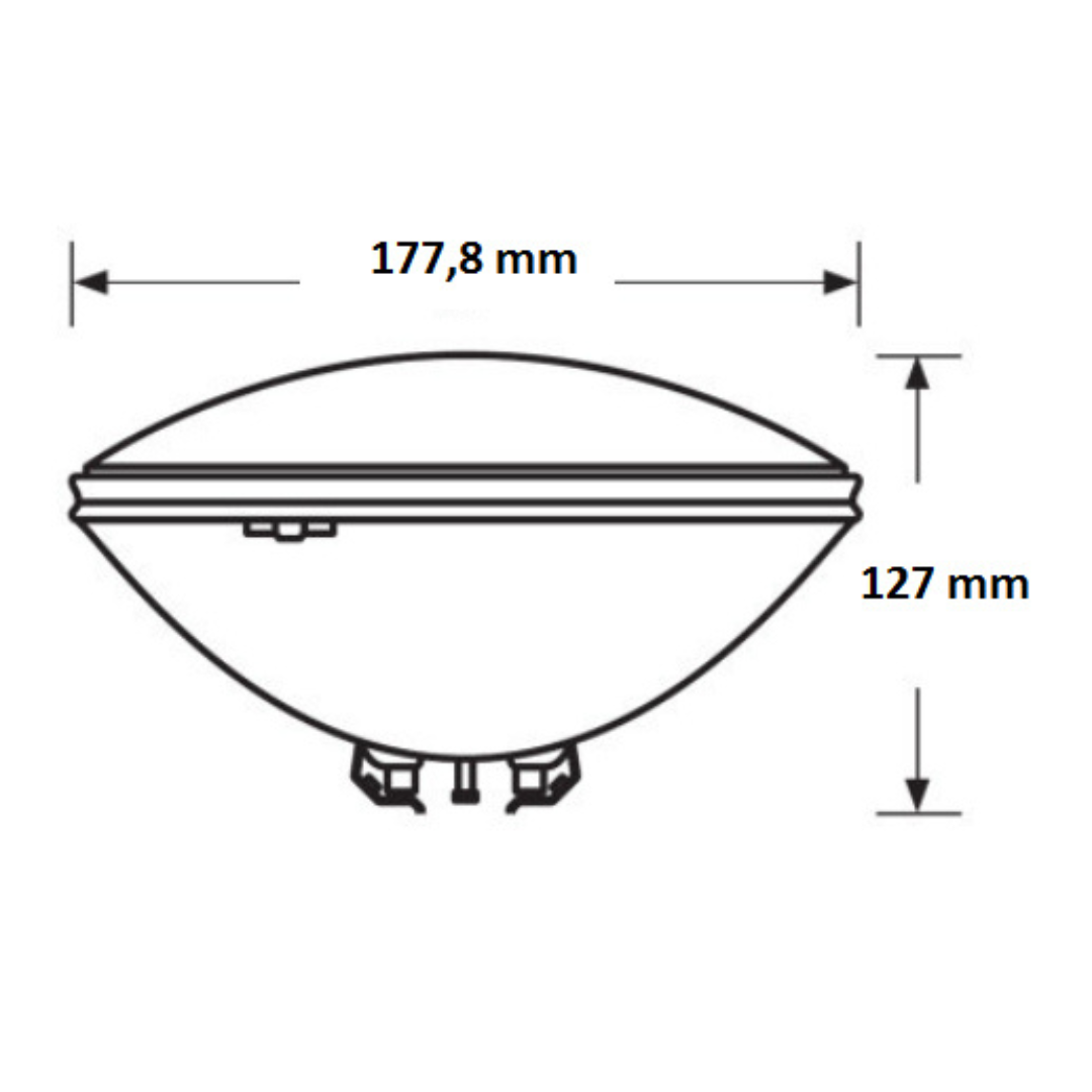 Spuldze baseina apgaismojumam ar skrūvēm un spailēm, PAR56, 300W, WFL, 12V, 93106399, Tungsram