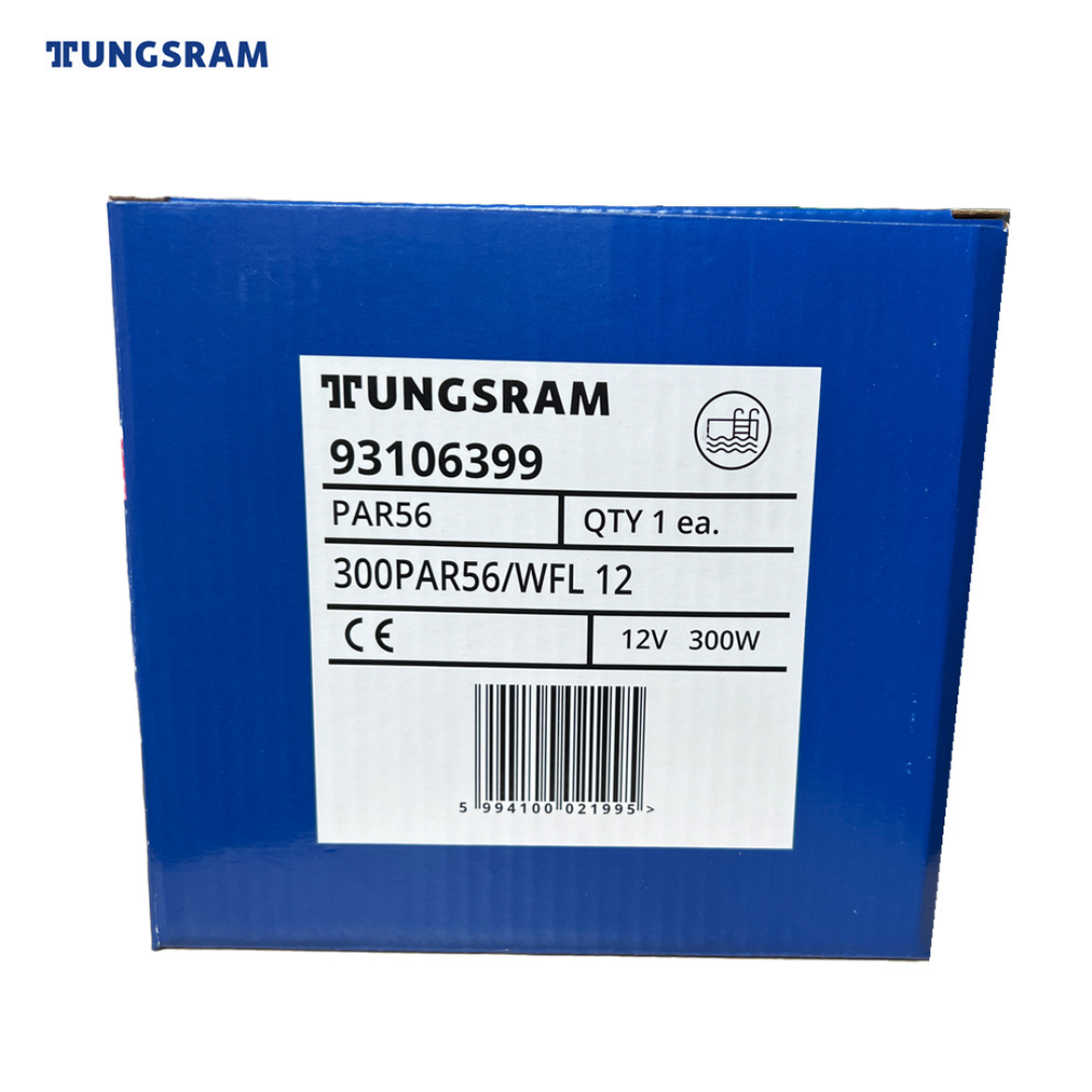 Spuldze baseina apgaismojumam ar skrūvēm un spailēm, PAR56, 300W, WFL, 12V, 93106399, Tungsram