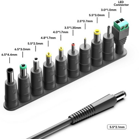 Universāls barošanas bloks 30W, 12V, 2.5A, der portatīviem datoriem