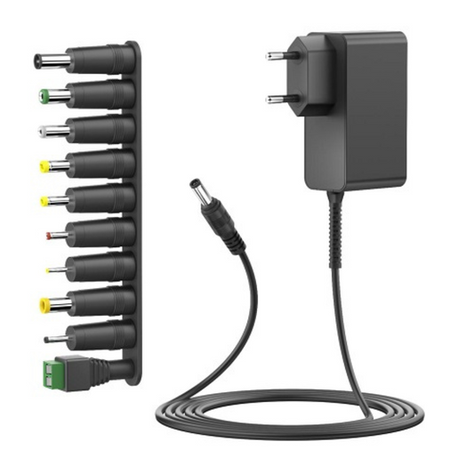 Universāls barošanas bloks 30W, 12V, 2.5A, der portatīviem datoriem