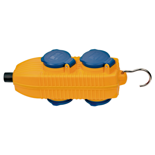 Rozešu bloks 4-vietīgs, IP54, 16A, 230V, 454 DE 3676, POWER BLOCK, Brennenstuhl