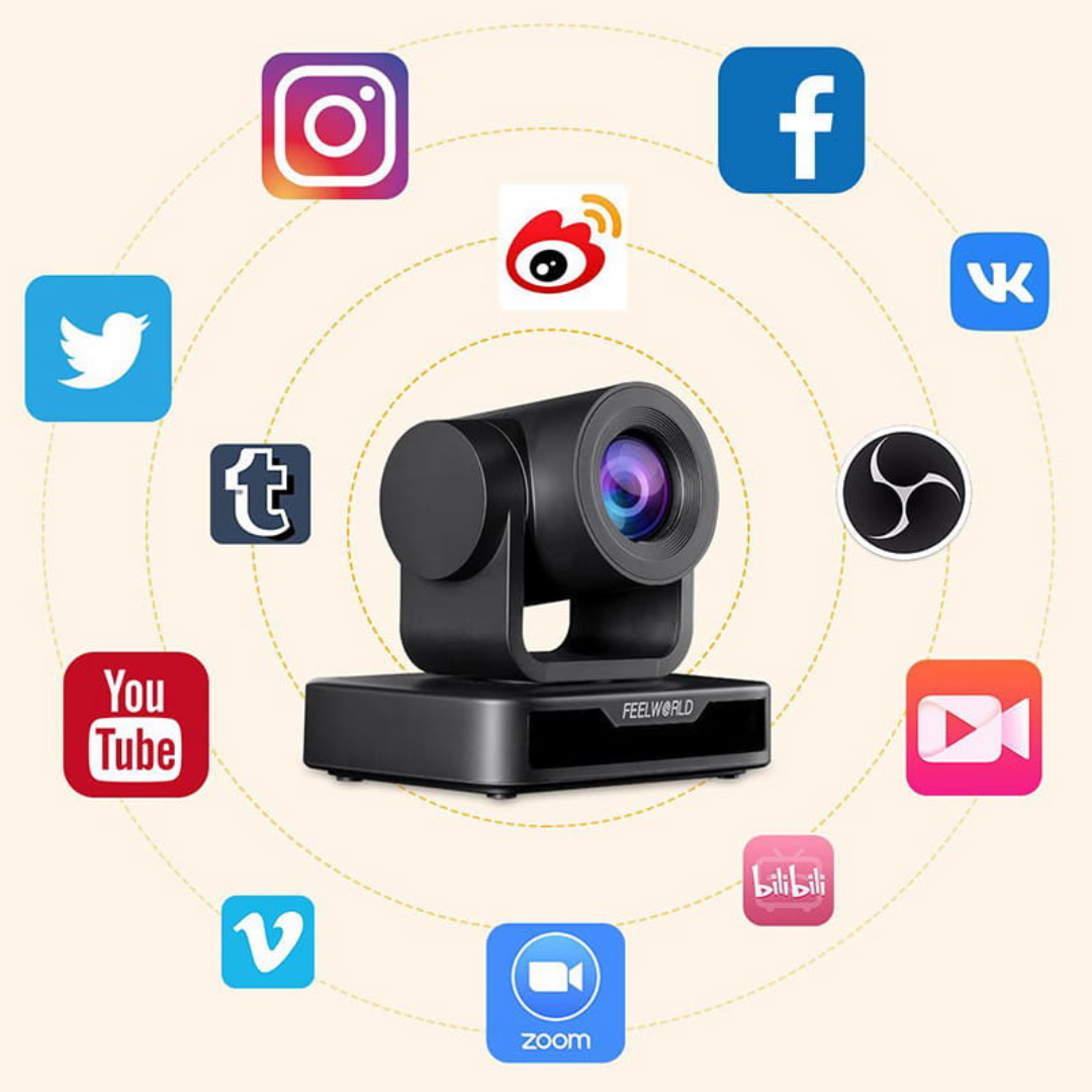 Viedā kamera, HD, USB, 1080p, PTZ, Feelworld