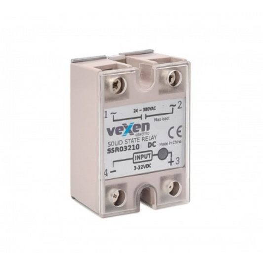 Cietvielu relejs 1NO, 10A, 3-32VDC, Vexen