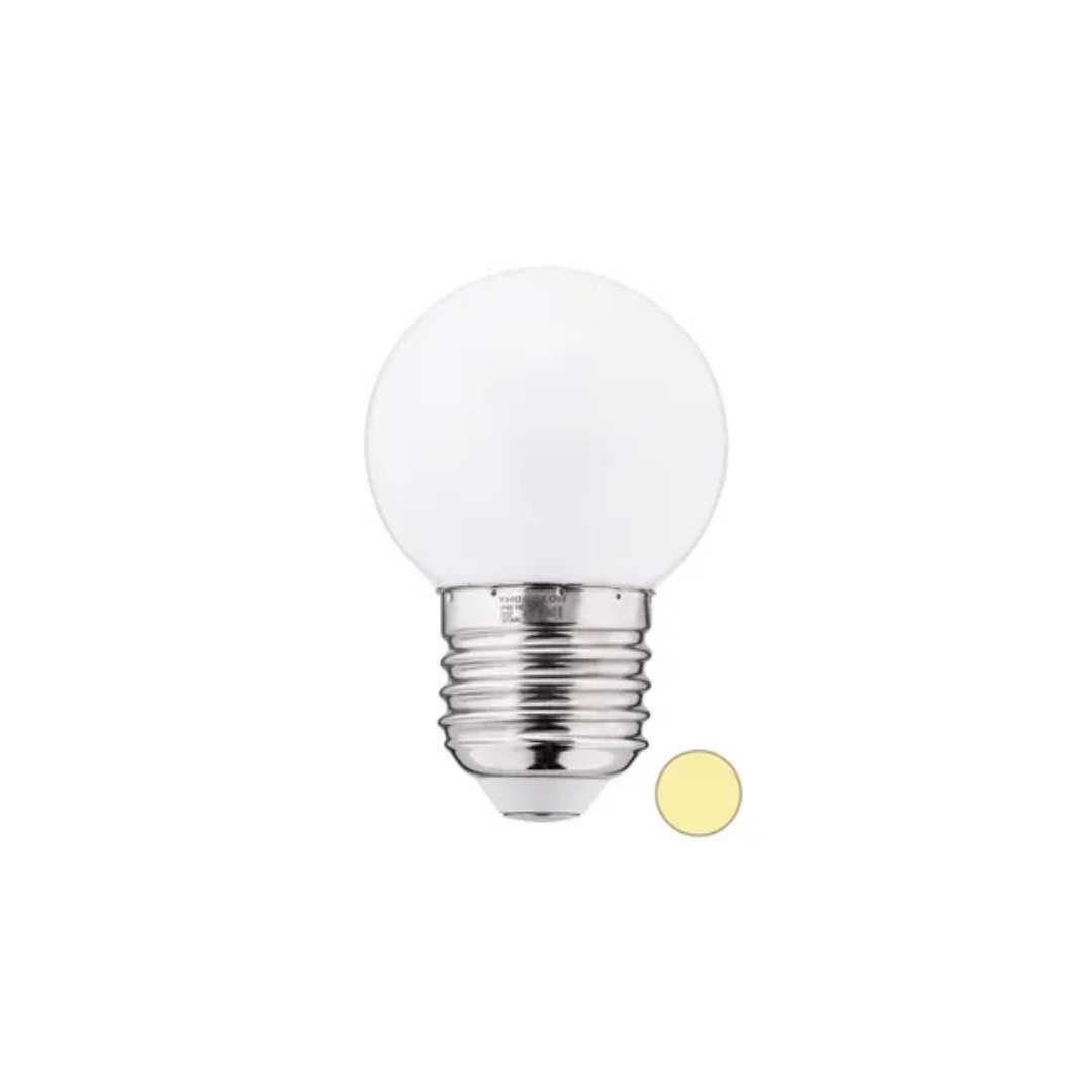 LED spuldze 1W, G45, E27, 240V, 50lm, 2700K (silti balta gaisma), THORGEON