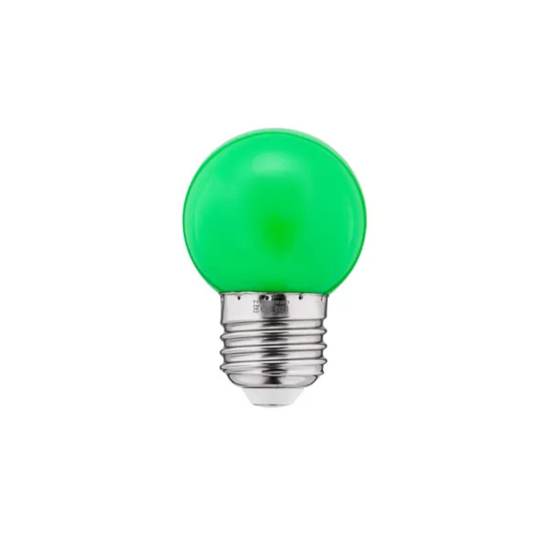 LED spuldze 1W, G45, E27, 240V, 20lm, zaļa, THORGEON