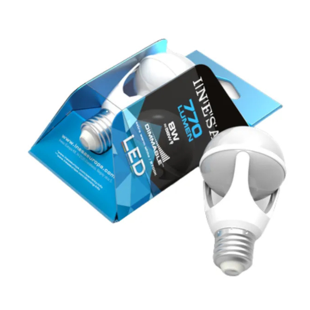 LED spuldze 8W, GLSO, E27, 2700K, 770lm, Dimmējama, INESA