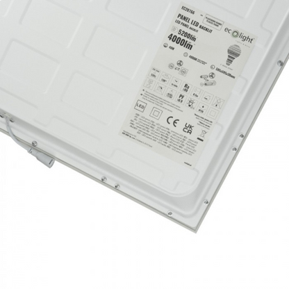 LED panelis / gaismeklis 40W, 600x600mm, 4000lm, 4000K,  Backlit, ECOLIGHT