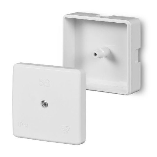 Nozarkārba balta, 60x60x30mm, IP41, Elektro-Plast