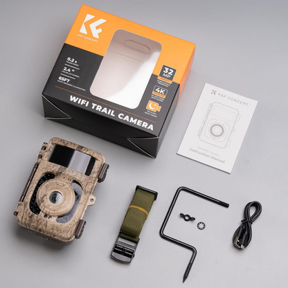 Kameras slazds, SD, Bluetooth, 4K, 32MP, KF35.128, K&F Concept