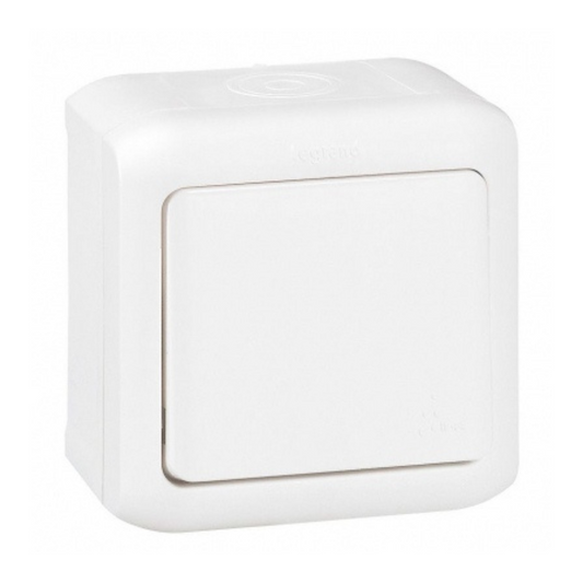 Slēdzis v/a, IP44, balts, Forix, Legrand