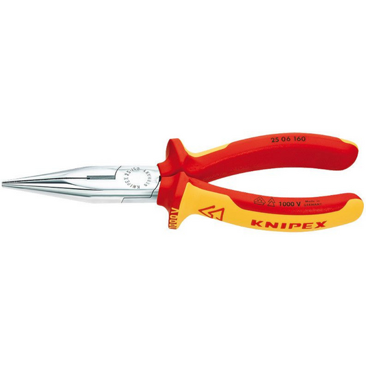 KNIPEX Plakanknaibles, 160mm, (1000V) 25 06 160