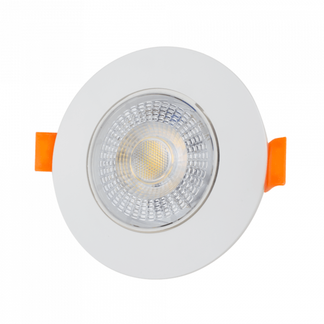 Gaismeklis LED, iebūvējams, Downlight, balts, ar maināmu jaudu - 3W/5W/7W un spektru - 3000K/4000K/6500K (CCT), ECOLIGHT