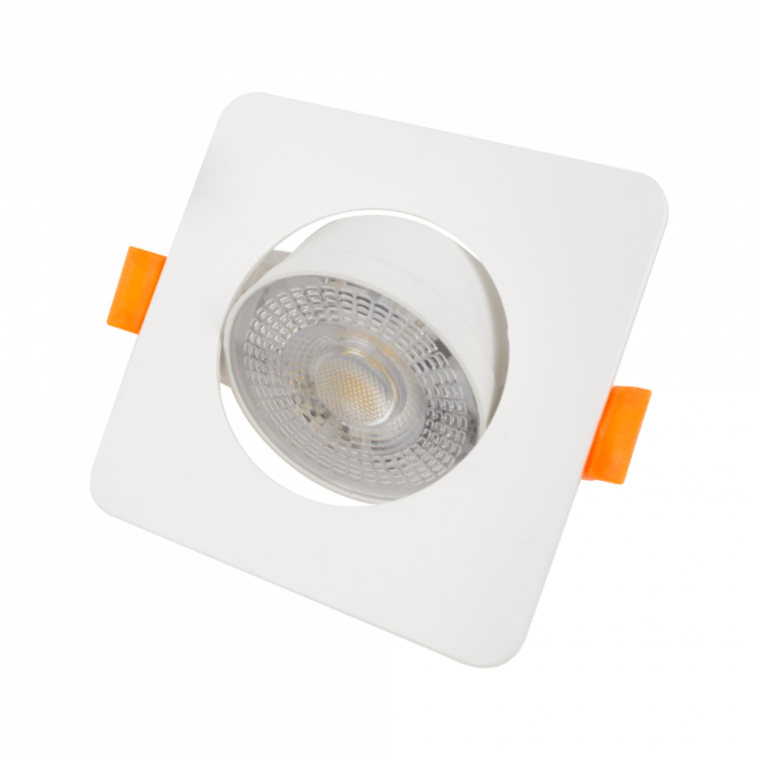 Gaismeklis LED, iebūvējams, Downlight, balts, ar maināmu jaudu - 3W/5W/7W un spektru - 3000K/4000K/6500K (CCT), ECOLIGHT