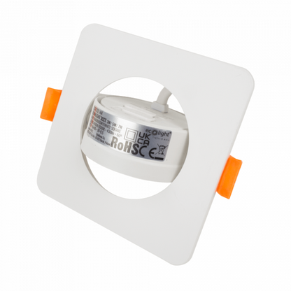 Gaismeklis LED, iebūvējams, Downlight, balts, ar maināmu jaudu - 3W/5W/7W un spektru - 3000K/4000K/6500K (CCT), ECOLIGHT