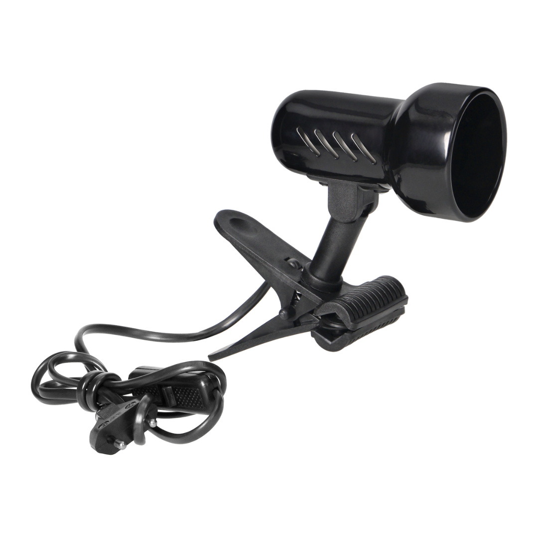 Galda lampa ar knaģi, E14, līdz 40W, melna