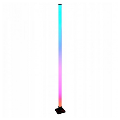 Grīdas lampa RGB, 10W, reaģē uz mūzikas ritmu, melna, WiFi, ar vadības iespēju no telefona - Tuya, ECOLIGHT