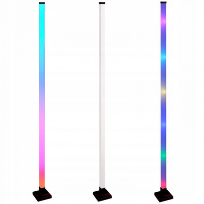 Grīdas lampa RGB, 10W, reaģē uz mūzikas ritmu, melna, WiFi, ar vadības iespēju no telefona - Tuya, ECOLIGHT