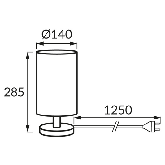 Galda lampa BELA E14 BEIGE, līdz 25W, STRÜHM