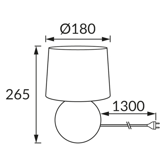 Galda lampa EMO E14 YELLOW, līdz 40W, STRÜHM