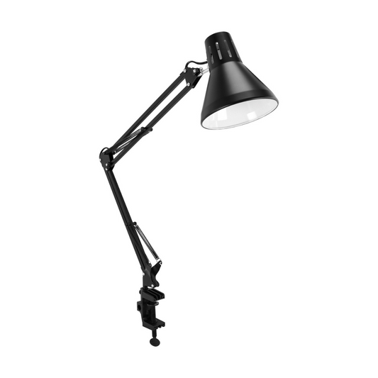 Galda lampa GRAFEN E27 BLACK CLIP, līdz 40W, STRÜHM