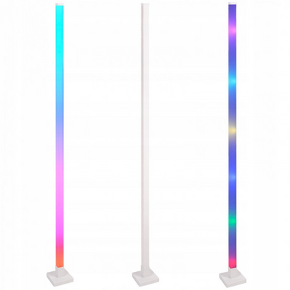 Grīdas lampa RGB, 10W, reaģē uz mūzikas ritmu, balta, WiFi, ar vadības iespēju no telefona - Tuya, ECOLIGHT