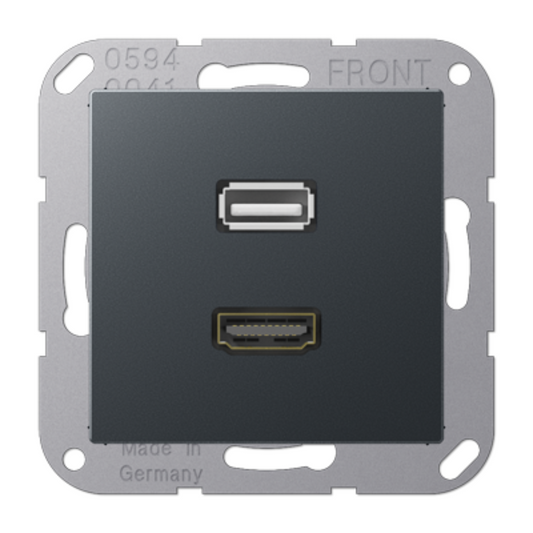 Multivides termināļi HDMI / USB 2.0, antracīts, A500