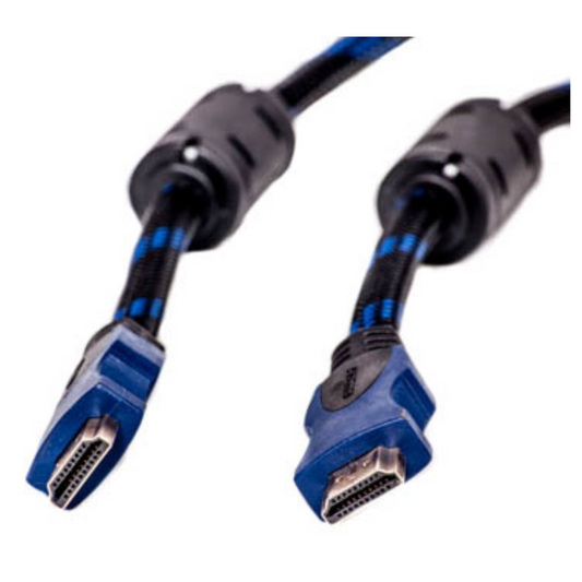 HDMI kabelis, 1.5m, HDMI-HDMI, 1.4ver., 200Hz, 10.2Gbps, apvalks - neilons, Extra Digital