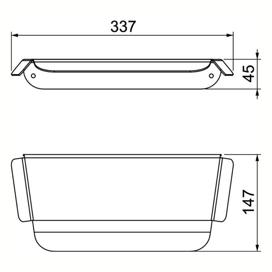 Uzlādes stacijas jumts pret laikapstākļiem, Ion Wallbox Basic/Key, 337x147x45mm, OBO Bettermann